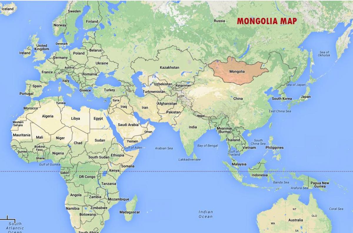 أولان باتور منغوليا خريطة