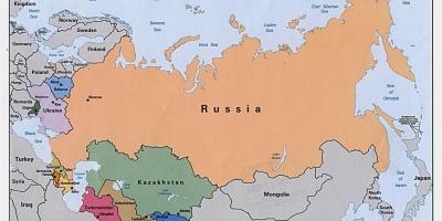 خريطة روسيا ومنغوليا