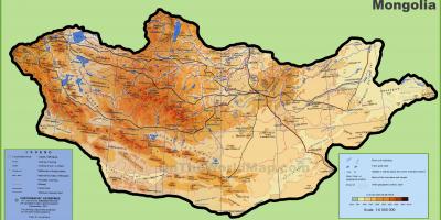 منغوليا خريطة الموقع