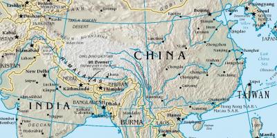المنغولية هضبة خريطة الموقع
