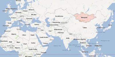 خريطة منغوليا خريطة آسيا